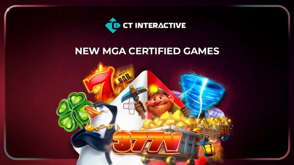 Seleção de novos jogos de slot da CT Interactive com certificação MGA